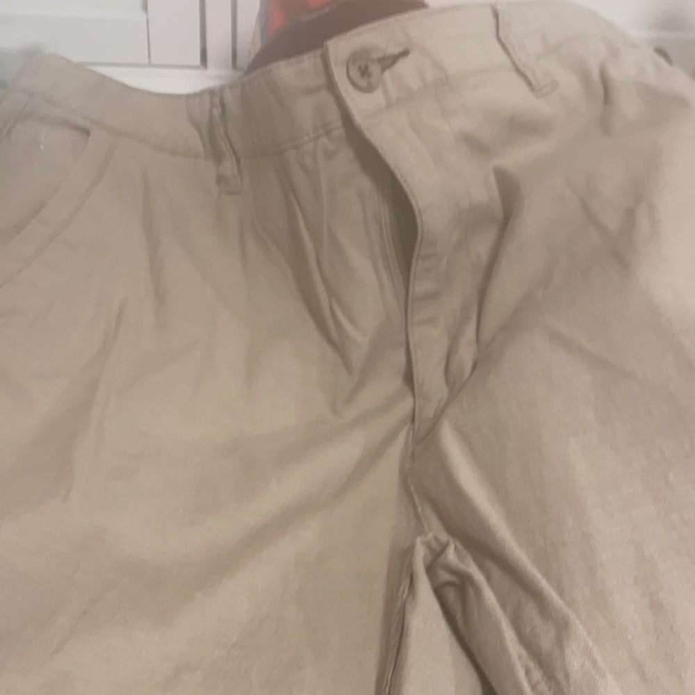 Tan linen prana pants sz38